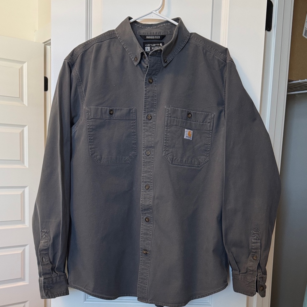 Carhartt Gray Casual Button Down Shirt